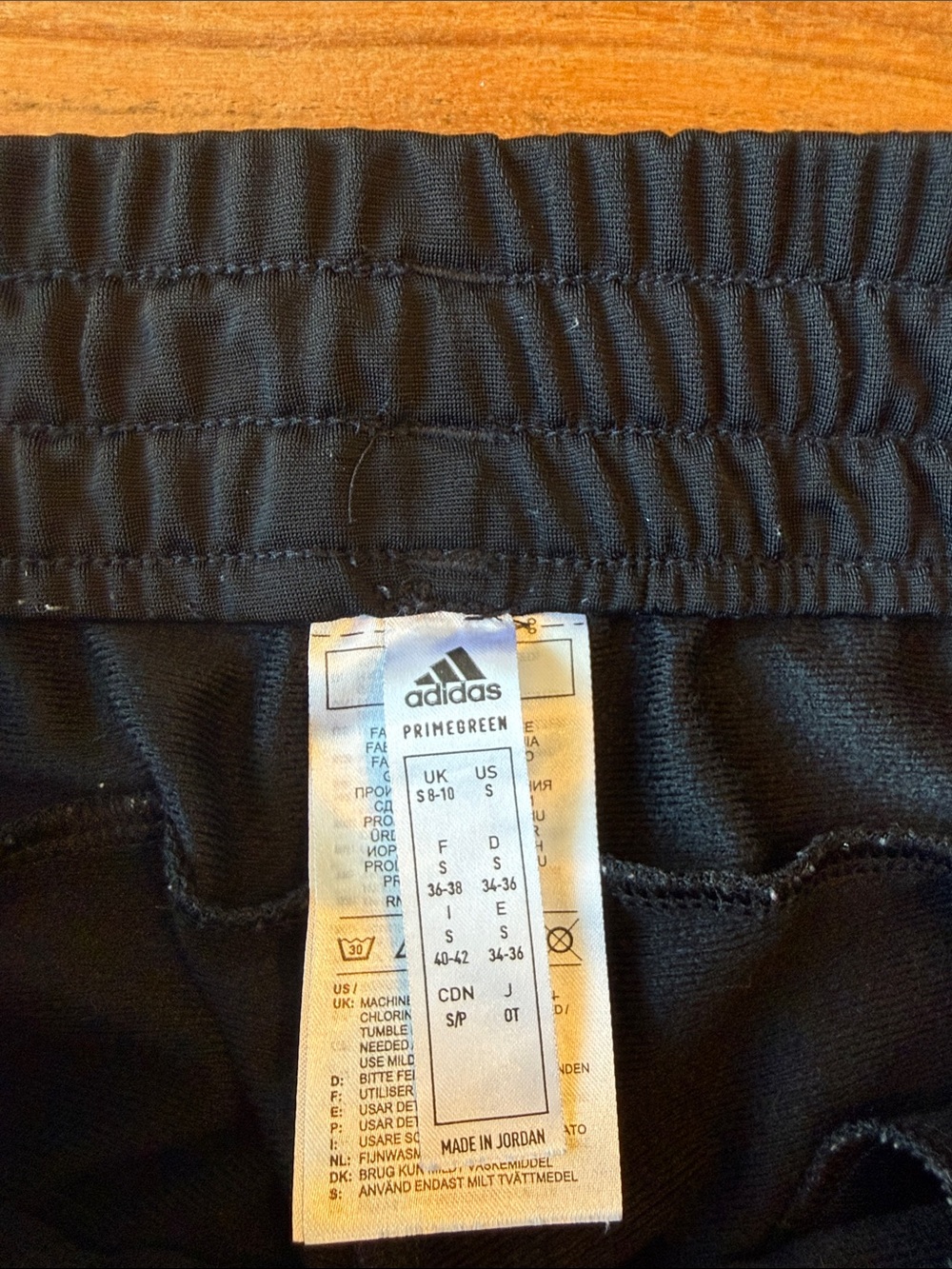 adidas Black Jogger Sweatpants with White Three-Stripes - Picture 2 of 3
